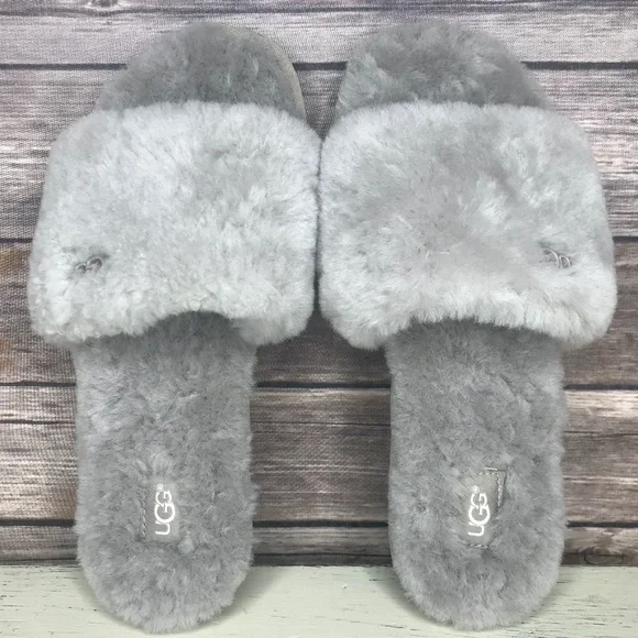 UGG Cozette Oyster Slide Sandals 1100892 Size 6 - Picture 9 of 10